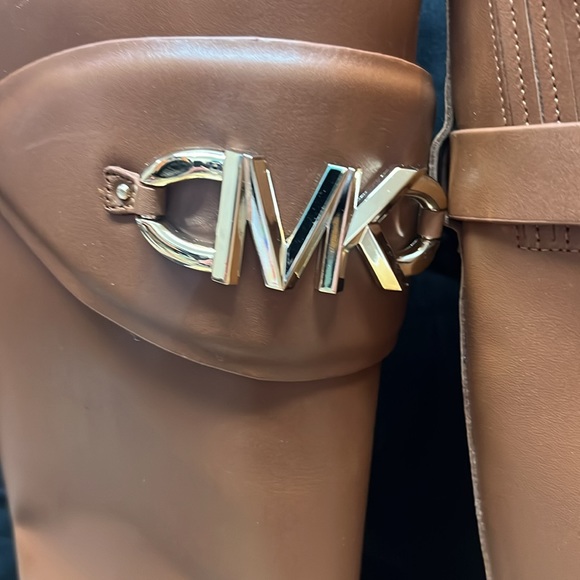 Michael Kors brown leather boots izzy - Picture 2 of 5